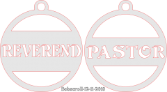 Reverend & Pastor ornament patts