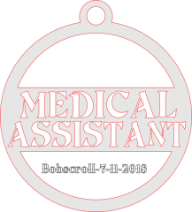 Medical assistant ornament