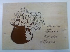 Gift card with flowers