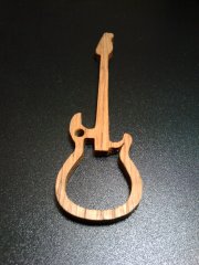 Keychain bass guitar