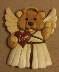angel bear with heart