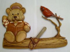 bear on log-2