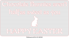 Easter saying plaque