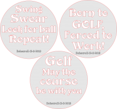 GOLF Saying plaques three