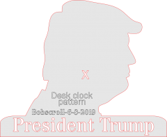 President Trump desk clock patt