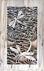Dragons and Drips -With wood backer board