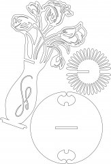 napkin holder flower vase