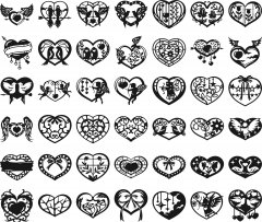 valentine hearts