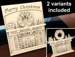 C88-christmas fireplace