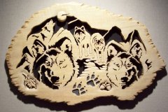 Grey Wolves in Pack