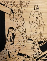 Jesus and Mary at the Opened Tomb