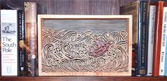 Tossed About in a Storm -Bookcase Art
