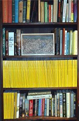 Tossed About in a Storm -Another view of the bookcase15 -COMPLETED and sitting in bookcase 1 -small