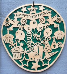 80th birthday card for Terry West