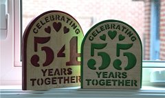 55 Years Together plaque replacing the 54 years one -small