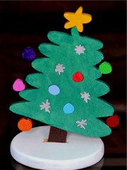 Leaning Christmas Tree