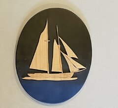 Eagle, Wolf & Sail Boat