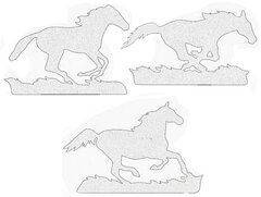 Running Horses Separated