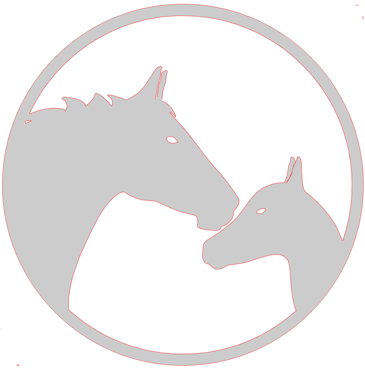 Mare and Foal Medallion